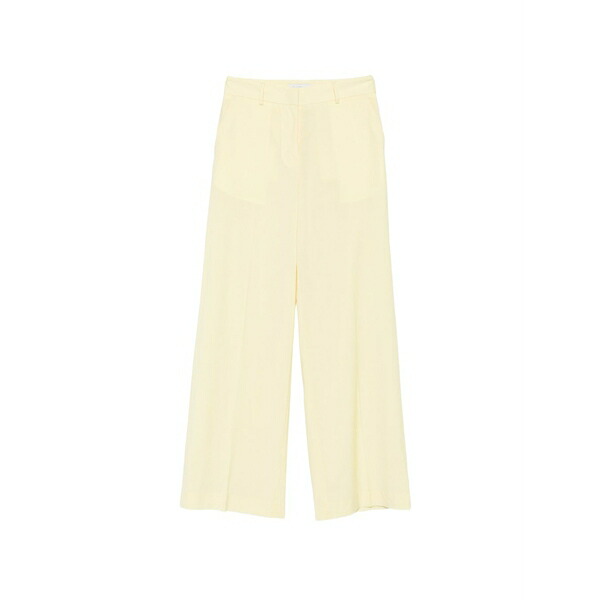 マニュエル リッツ レディース カジュアルパンツ ボトムス Belt-loops tailored trousers Yellow｜asty