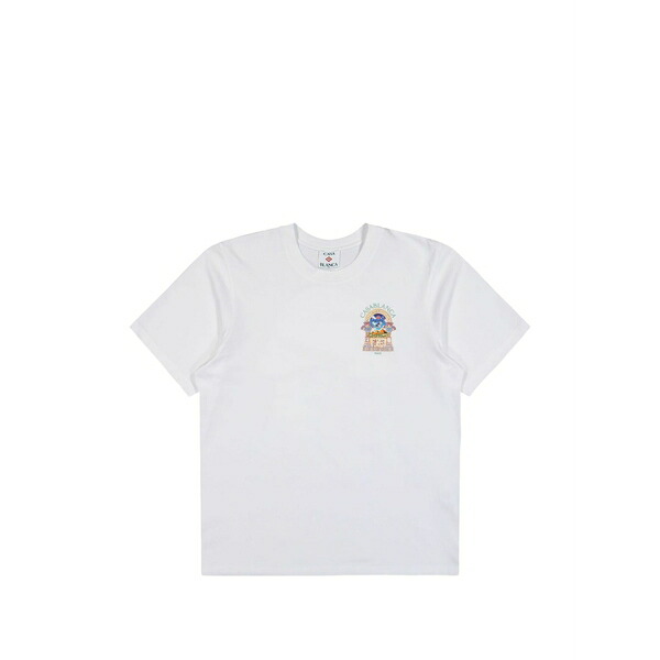 カサブランカ メンズ プルオーバー トップス Egyptian arch t-shirt White