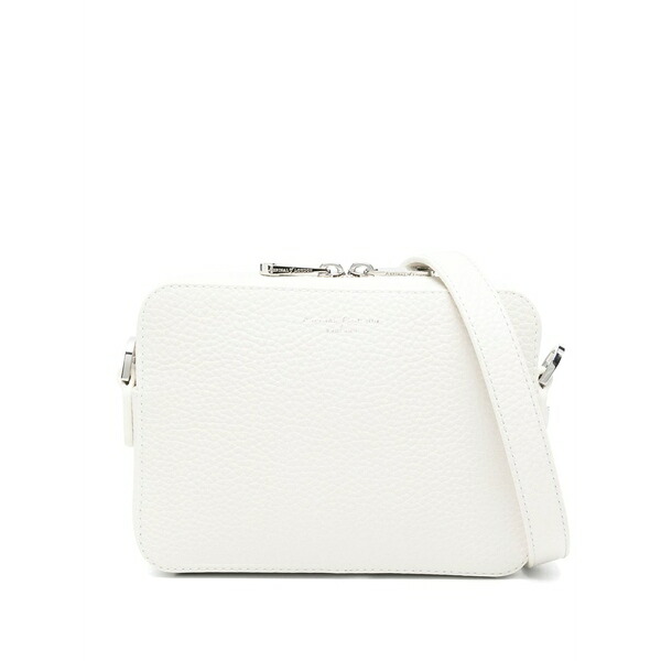 アスピナルオブロンドン レディース ショルダーバッグ 御徒面子 Leather cross body bag White