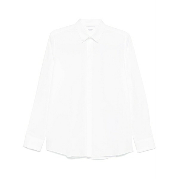 ヴァレンティノ ガラヴァーニ メンズ プルオーバー トップス Rockstud untitled cotton shirt White