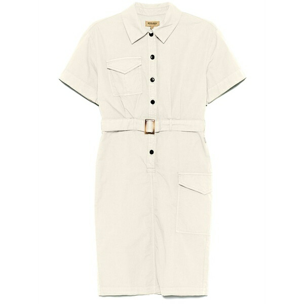 ウール リッチ レディース ワンピース トップス Belted shirt dress Neutrals｜asty