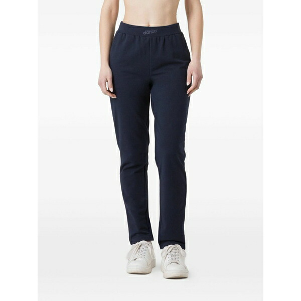 ディメンシオーネ ダンザ レディース 心地よいズボン下 ボトムス Logo-print track pants Blue