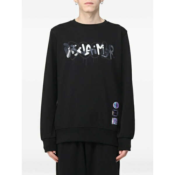 ディスクレイマー メンズ パーカー・スウェットシャツ アウター Graffiti-print sweatshirt Black