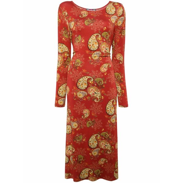 ジョニーワズ レディース 衣装 トップス Paisley-print dress Red