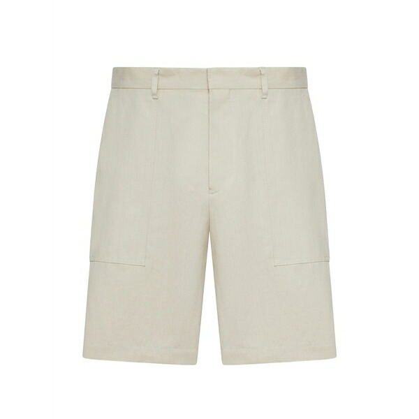 ラルディーニ メンズ 心地よいズボン下 ボトムス Flap-pockets shorts Neutrals