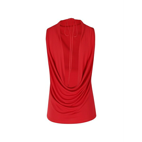 セミクチュール レディース カットソー トップス Sleeveless top Red