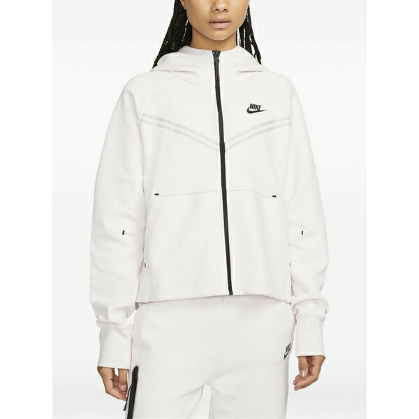 ナイキ レディース 上衣＆上衣 アウター Stadium tech fleece \"pearl pink/black\"" jacket White"