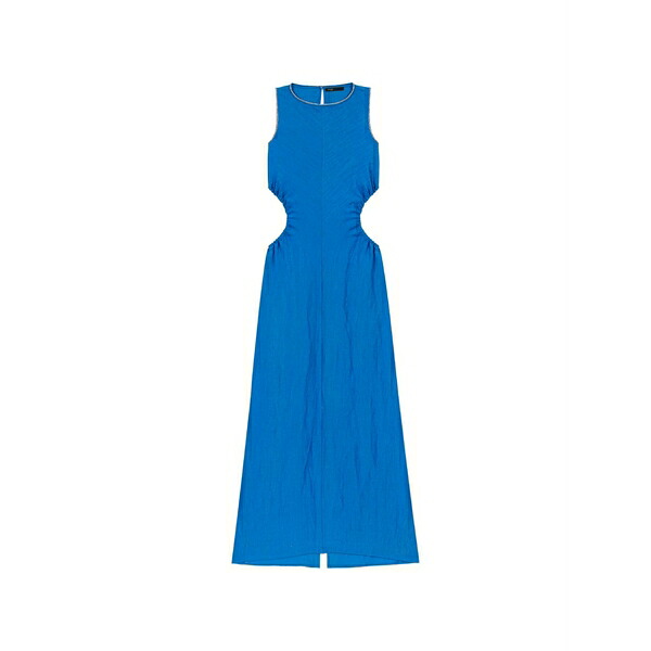 マージュ レディース 衣裳 トップス Open back linen dress Blue