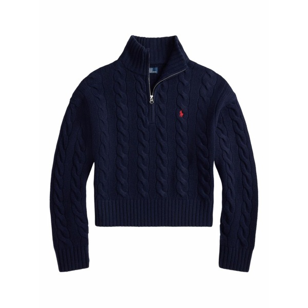 ラルフローレン レディース 編み物\u0026プルオーバー アウター Cable-knit sweater Blue