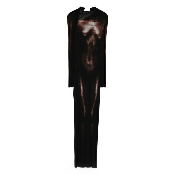 ジャン極点 ゴルチエ レディース 衣裳 トップス Body-print long dress Black