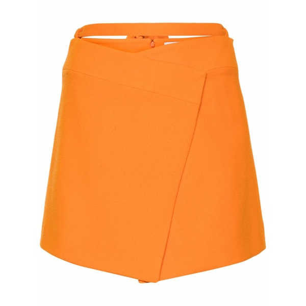 ジャンパトゥ レディース スコート ボトムス Wraparound mini skirt Orange