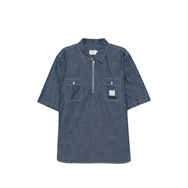 エンジニアガーメンツ メンズ スポーツシャツ トップス X roy roger\u0027s workwear chambray spinnaker polo shirt Blue