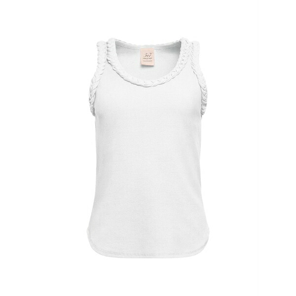 サンクアセプト レディース カットソー トップス Braided tank top White