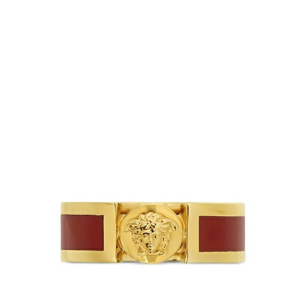 ヴェルサーチ レディース リング アクセサリー Medusa-motif band ring Gold|asty