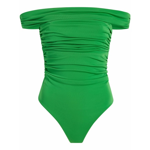 サンクアセプト レディース カットソー トップス Draped off-shoulder body top Green