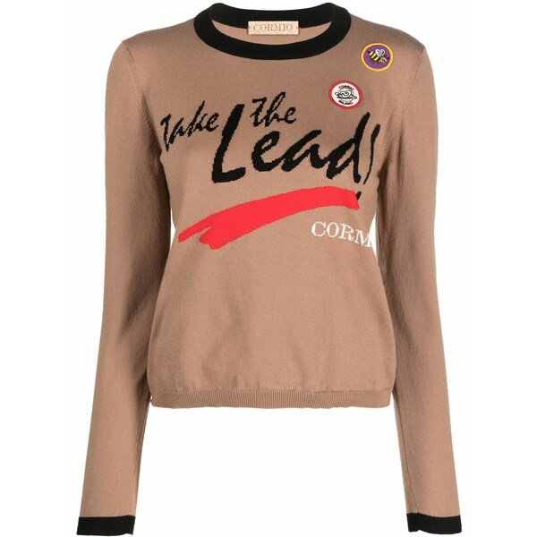 コルミオ レディース ニット&セーター アウター Take the lead knitted jumper Neutrals｜asty