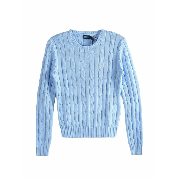 ラルフローレン レディース 編み物\u0026プルオーバー アウター Cable-knit round-neck sweater Blue