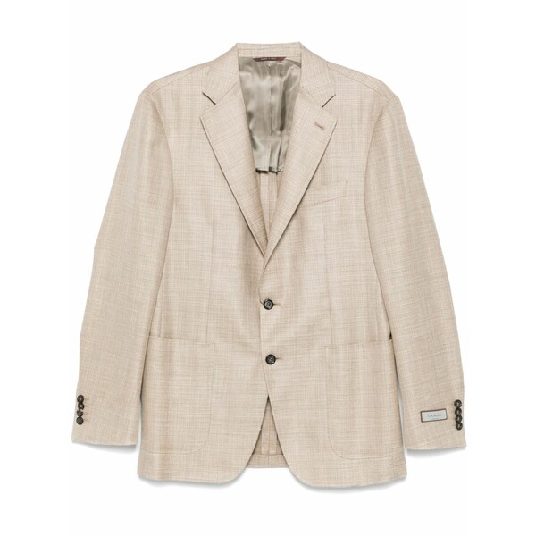 カナーリ メンズ 上衣＆上衣 アウター Single-breasted blazer Neutrals
