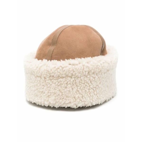 トーテム レディース かぶり笠 添え物 Shearling beanie hat Brown