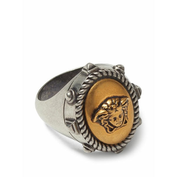 ヴェルサーチ メンズ 輪っか 付属物 Tivoli ring Silver