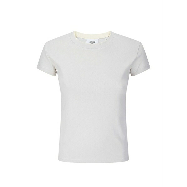 棲み家 狐狸 レディース プルオーバー トップス Contrasted-rib t-shirt Grey