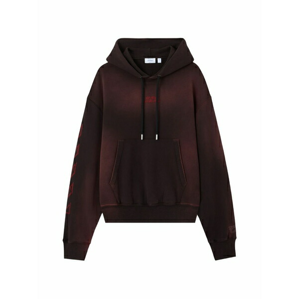 象牙色 メンズ パーカー・スウェットシャツ アウター X ac milan logo-embroidered hoodie Brown