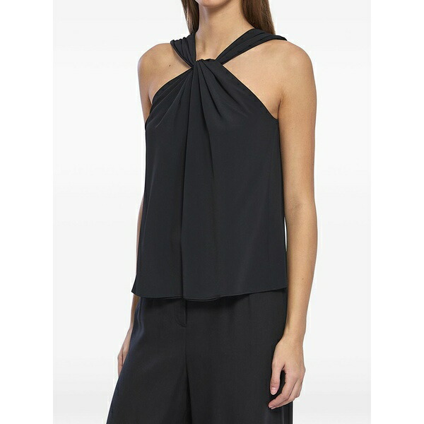 フェデリカ・トシ レディース カットソー トップス Knot sleeveless top Black