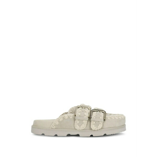 モウ レディース サンダル シューズ Buckle-fastening mules Neutrals