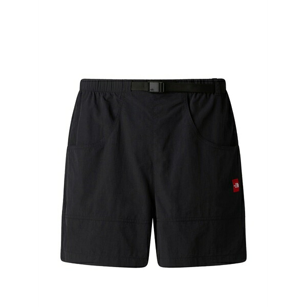 北の方人間の顔 レディース 心地好いズボン下 ボトムス Red box belted shorts Black