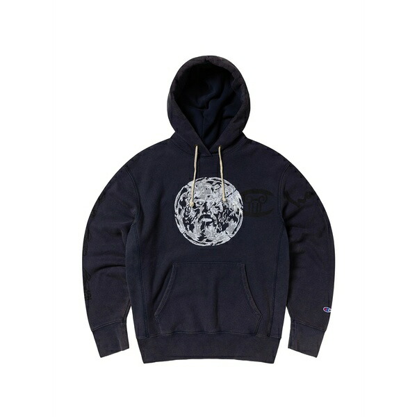 はやりっ児 メンズ パーカー・スウェットシャツ アウター X aries graphic-print drawstring hoodie Blue