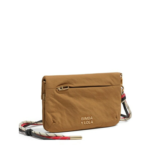 ビンバ イ ローラ レディース 紙入れ 付属品 Large logo-lettering rope-strap wallet Neutrals