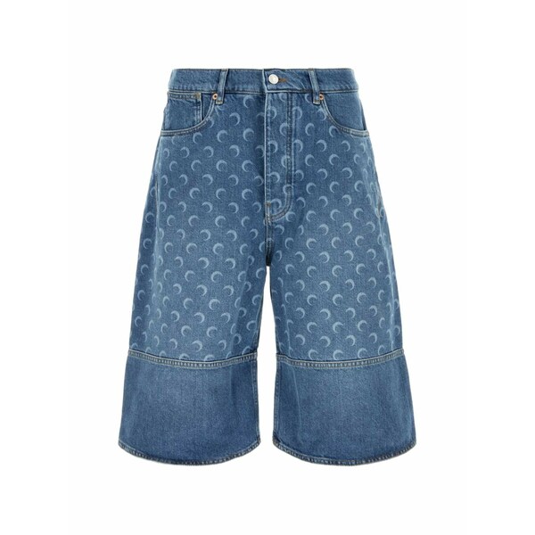 米国海兵隊員 独居室 メンズ 心地好いズボン下 ボトムス Denim shorts Blue