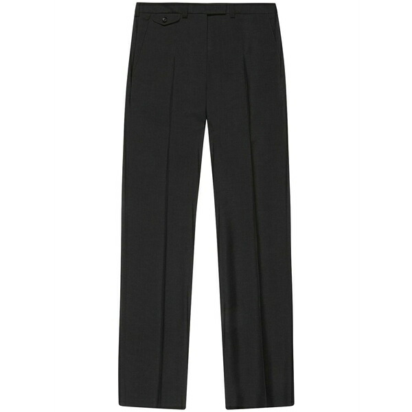バリー レディース カジュアルパンツ ボトムス Pressed-crease mohair tailored trousers Black|asty