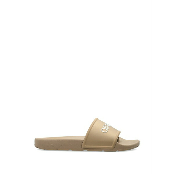 象牙色 レディース サンダル シューズ Embossed-logo slides Neutrals