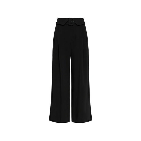 サンクアセプト レディース 心地よいズボン下 ボトムス Lorena buckled trousers Black