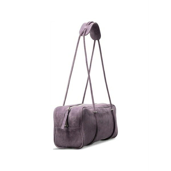 バイ毛皮 レディース ショルダーバッグ 御徒面子 Kimberly suede shoulder bag Purple