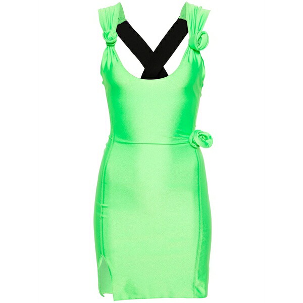 コペルニ レディース 衣装 トップス Floral-appliqu￡ mini dress Green