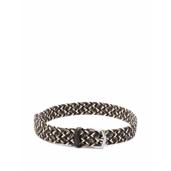 アンダーソンズ メンズ 胴締め 佩び物 Braided belt Brown
