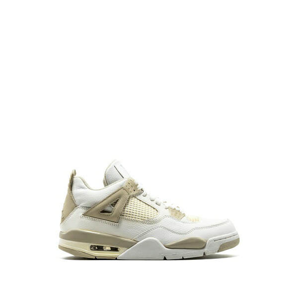 ジョーダン レディース スニーカー シューズ Jordan 4 leather sneakers White｜asty