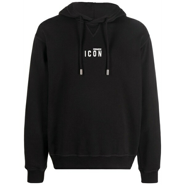 ディースクエアード メンズ パーカー・スウェットシャツ アウター Icon hoodie Black