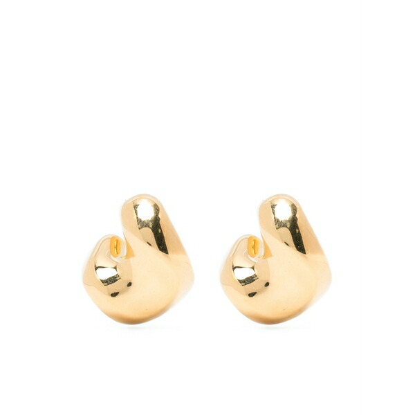 マリア ブラック レディース ピアス&イヤリング アクセサリー Saddle small earrings Gold|asty