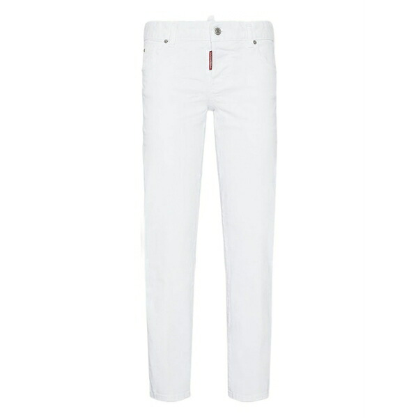 ディースクエアード レディース ジーンズズボン下 ボトムス Logo-label jeans White