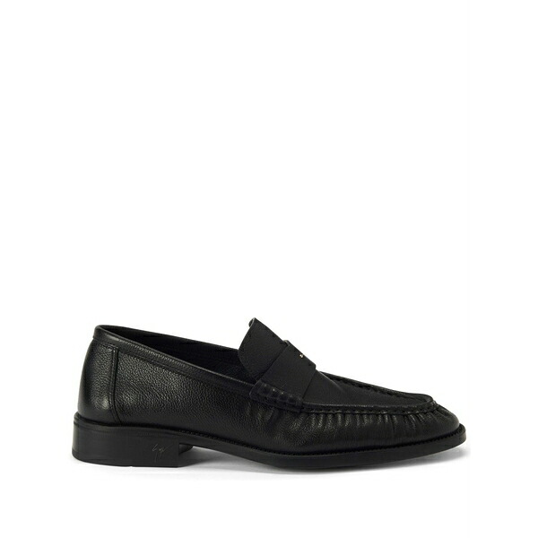 ジュゼッペザノッティ メンズ スリッポン・ローファー シューズ Weeston almond-toe leather loafers Black