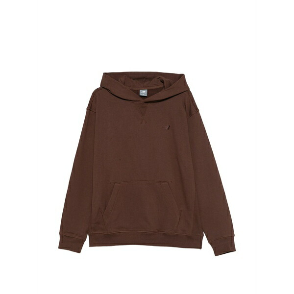 ニュー平衡にする メンズ パーカー・スウェットシャツ アウター Hooded pocket sweatshirt Brown
