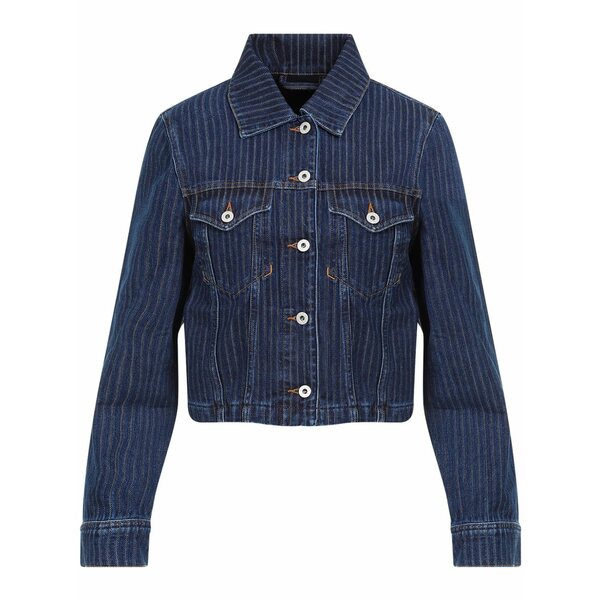 ケンゾー レディース 上衣＆上衣 アウター Striped denim jacket Blue