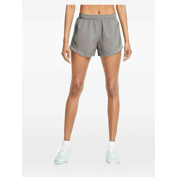 ナイキ レディース 心地よいズボン下 ボトムス Curved-hem running shorts Grey