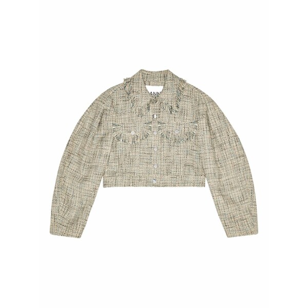 ガニー レディース 上衣＆上衣 アウター Tweed jacket Neutrals