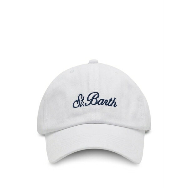 エムシーツーセイントバース メンズ かぶり笠 添え物 Davis n embroidered baseball cap White