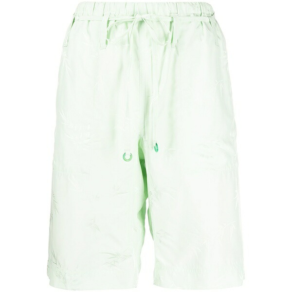 アレキサンダーワン レディース 心地好いズボン下 ボトムス Drawstring pyjama shorts Green