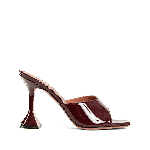 アミナモアディ レディース サンダル シューズ Lupita patent square-toe 95 mules Red